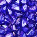 Shine Tanzanite Macro Beautiful Texture Tile Seamless Background. Generative AI Royalty Free Stock Photo