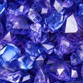 Shine Tanzanite Macro Beautiful Texture Tile Seamless Background. Generative AI Royalty Free Stock Photo