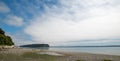 Shine Tidelands State Park shoreline of Bywater Bay near Port Ludlow in the Puget Sound in Washington State