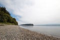 Shine Tidelands State Park shoreline of Bywater Bay near Port Ludlow in the Puget Sound in Washington State