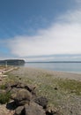 Shine Tidelands State Park shoreline of Bywater Bay near Port Ludlow in the Puget Sound in Washington State Royalty Free Stock Photo