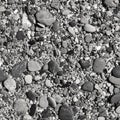 Shingle beach in black-and-white Royalty Free Stock Photo