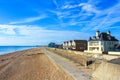 Shingle beach of Deal town low tide Kent England Royalty Free Stock Photo