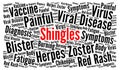 Shingles word cloud concept