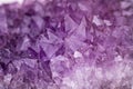 Shining amethyst quartz crystal texture Royalty Free Stock Photo