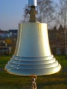 The shining bell on a cruise ship Royalty Free Stock Photo