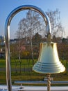 The shining bell on a cruise ship Royalty Free Stock Photo