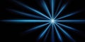 Shining blue light effect in the dark for background Royalty Free Stock Photo