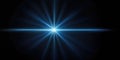 Shining blue light effect in the dark for background Royalty Free Stock Photo