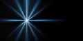 Shining blue light effect in the dark for background Royalty Free Stock Photo