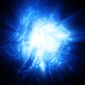 Shining blue plasma Royalty Free Stock Photo