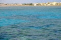 Shining blue sea water ripple background