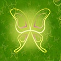 Shining butterflies green vintage