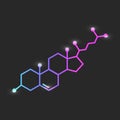 Shining cholesterol chemical formula