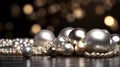 Shining and darkness defocused pearl glitter and winter, abstract, backgrounds