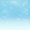 Shining effect, abstract background for new year, winter, christmas. snow and snowflakes. Eps 10 Royalty Free Stock Photo