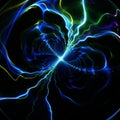 Shining Glowing Plasma Flash Background - Fractal Art