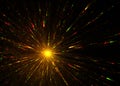 Shining Glowing Star Background - Fractal Art