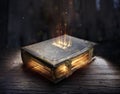 Shining Holy Bible - Ancient Book Royalty Free Stock Photo