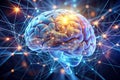 Shining Human Brain with Evolving Plexus Structure
