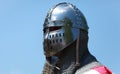 Shining knight helmet Royalty Free Stock Photo