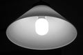 Shining lamp in black and white Royalty Free Stock Photo