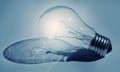 Shining light bulb Royalty Free Stock Photo