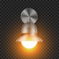 Shining Modern Sconce Element For House Vector Royalty Free Stock Photo