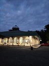 Shining Mosque at night grey sky Ramadhan vibes Fasting time