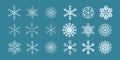 Shining snowflakes icon.