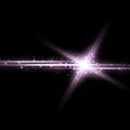 Shining star with a stardust, purple color Royalty Free Stock Photo