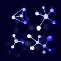 Shining structural formulas of molecules