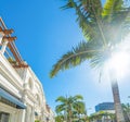 shining sun over Rodeo Drive Royalty Free Stock Photo