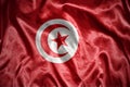 shining tunisian flag Royalty Free Stock Photo