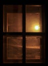 Shining window in the dark