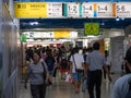 Shinjuku, Japan - 23 9 19: Inside the busy JR Shinjuku station in Tokyo