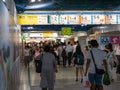 Shinjuku, Japan - 23 9 19: Inside the busy JR Shinjuku station in Tokyo