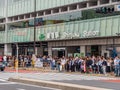 Shinjuku Station in Tokyo - a busy railway station - TOKYO, JAPAN - JUNE 17, 2018