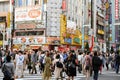 Shinjuku Tokyo, Japan - April 6 , 2019 : Kabukicho street very famous shopping center , entertainment , bar and restaurant Royalty Free Stock Photo