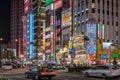 Shinjuku, Tokyo - July 2018: Renown night life around Shinjuku neighborhood.