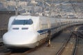 Shinkansen bullet train in Japan Royalty Free Stock Photo