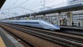 Shinkansen bullet train in Japan