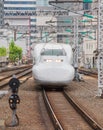 The Shinkansen bullet train