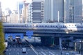 Shinkansen Bullet Train at Tokyo, Japan