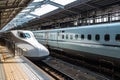 Shinkansen trains during daytime in Japan