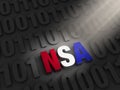 Shinning a Light NSA Cyber Spying Royalty Free Stock Photo