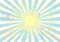 Shinning sun with solar beam background
