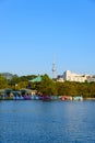 Shinobazu Pond and Tokyo Skytree