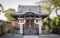 Shinobazunoike Bentendo located in the pond of Ueno park.