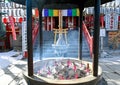 Incense Offering at Shinobazunoike Bentendo Temple in Tokyo Royalty Free Stock Photo